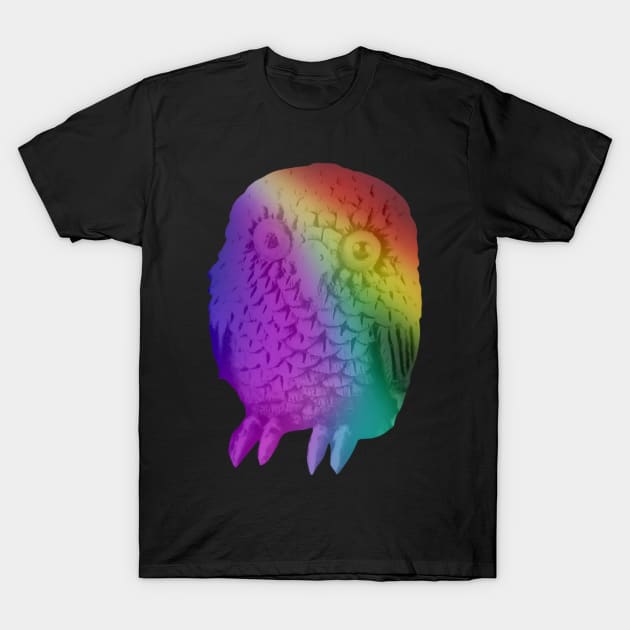 Rainbow owl T-Shirt by Geomhectic